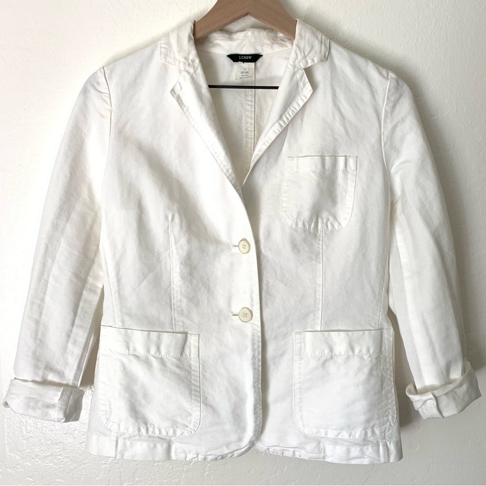 J. Crew Linen-Blended Jacket - Size 4